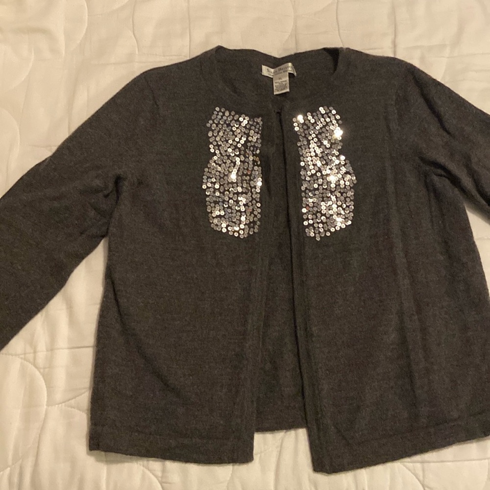 Gray sparkly sweater